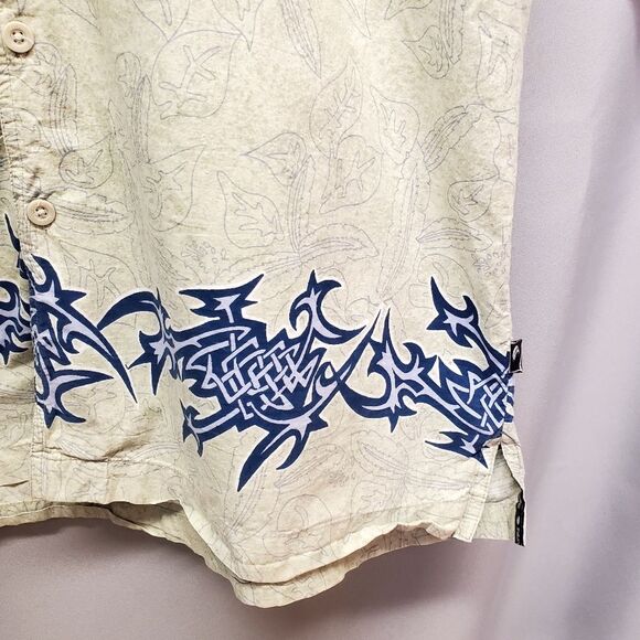 Ying Yang Mens Short Sleeve 100% Cotton Features Asian Dragon Theme XL - Picture 6 of 8